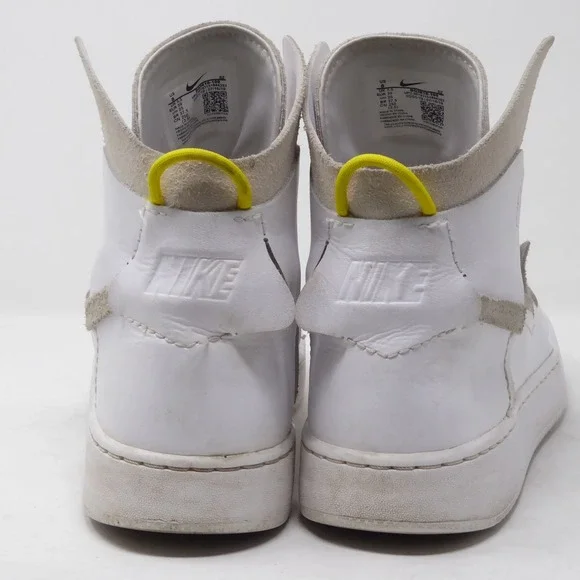 Nike Vandalised LX High Top Sneakers White Yellow Womens Size 8 BQ3610-100 - Picture 5 of 9